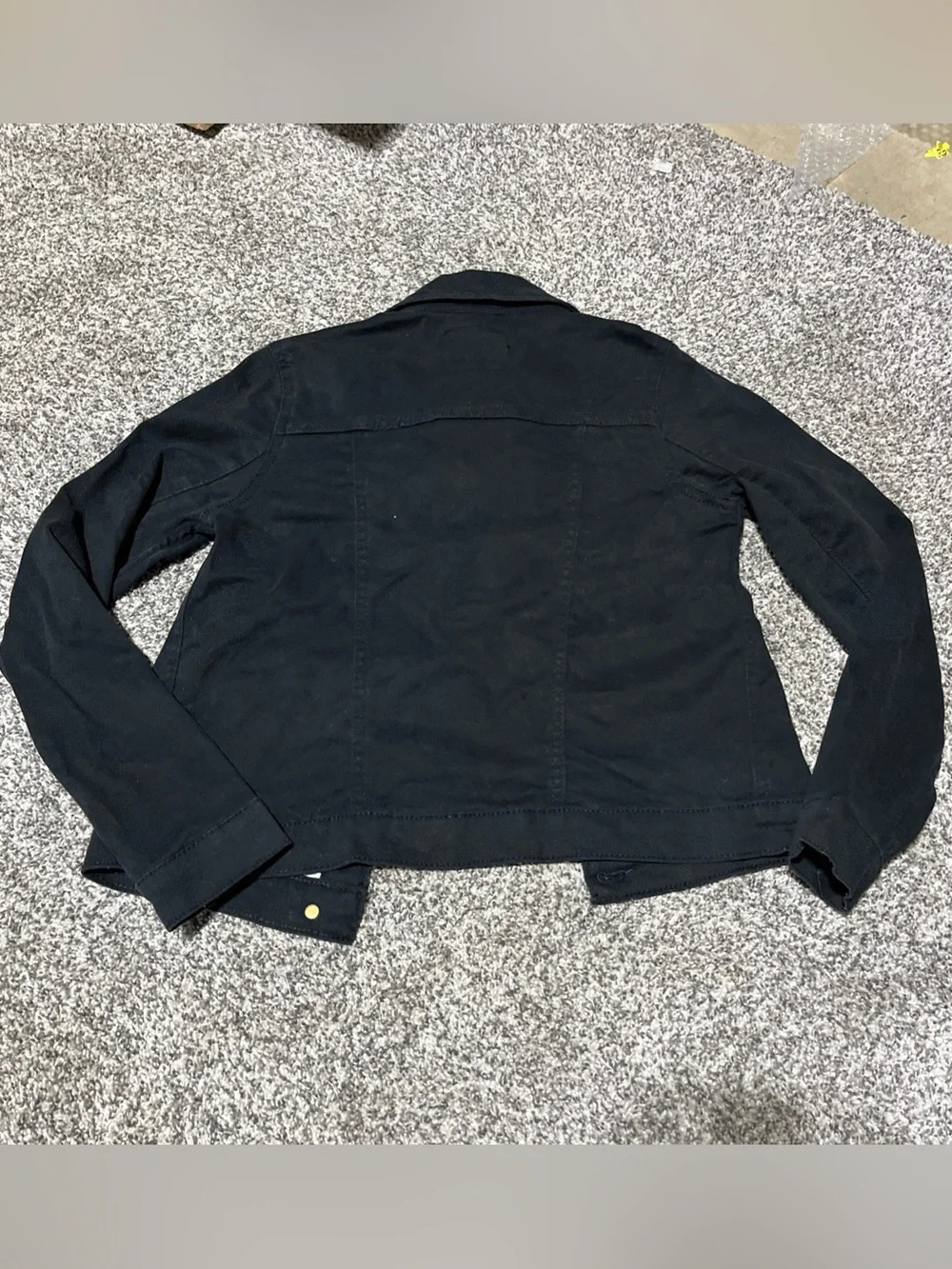 Levi’s Kids Black Trucker Jacket Large Stretch Denim 12-13 Years